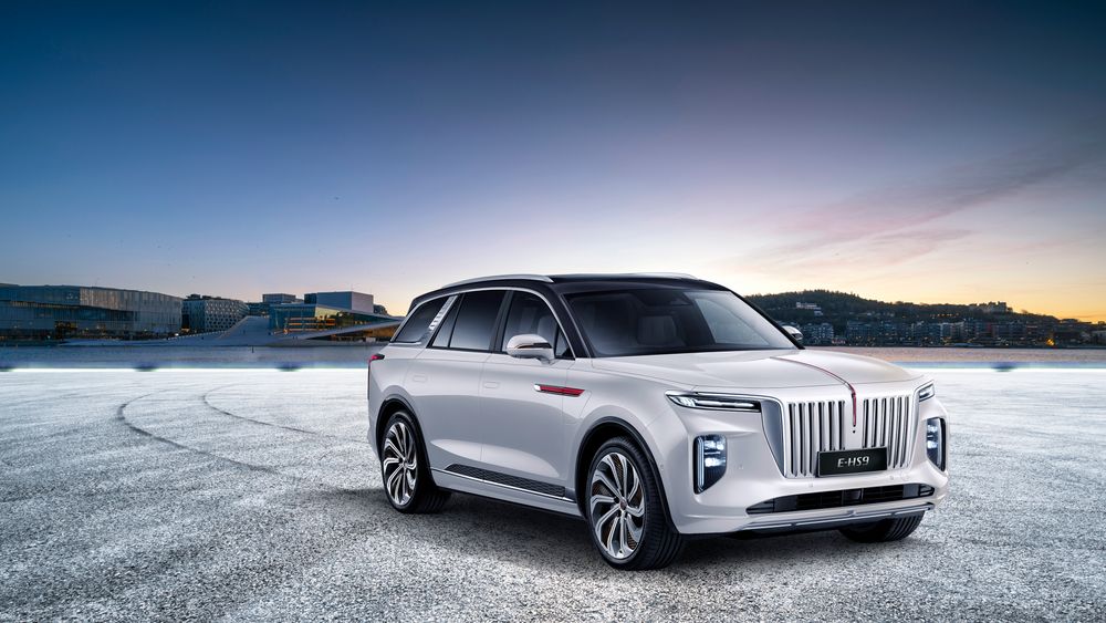 Hongqi E-HS9 har kanskje ikke det letteste navnet, men er svært gjenkjennelig.