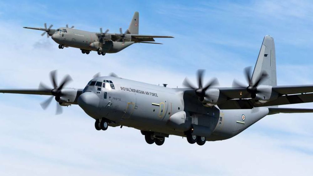 Danske og norske C-130J skal vedlikeholdes i England i opp til sju år framover (montasje).