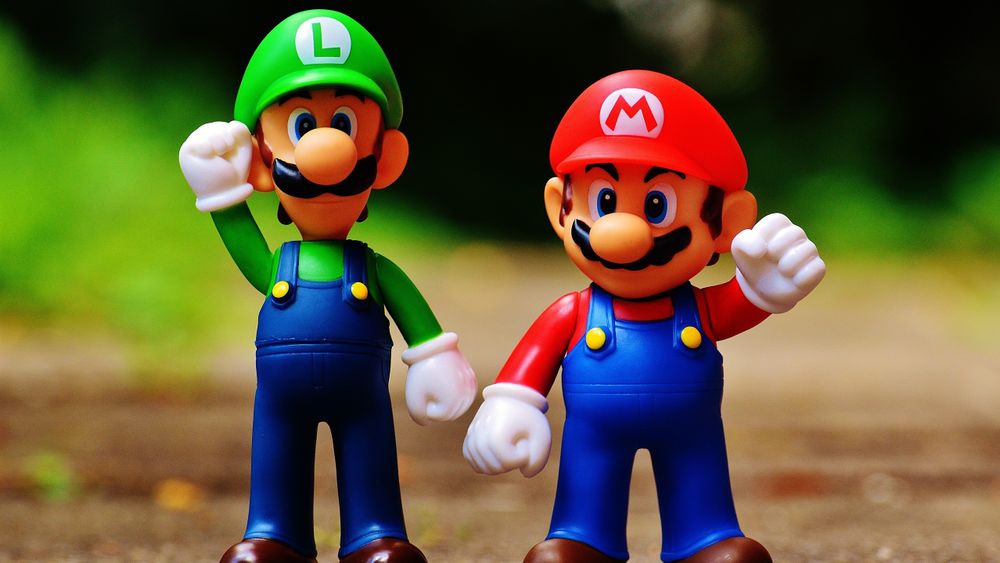 Mario (t.h.) og hans bror Luigi, kjent fra flere av Nintendos spill.