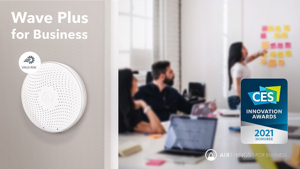 CES-pris: Airthings har allerede fått en pris for utviklingen av virusrisikoanalysen.