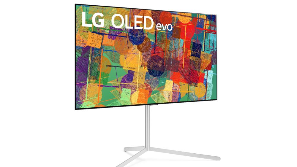 Toppen av OLED: LG lanserer et nytt OLED-panel med mer lysstyrke. De nye modellene kan fås med tripod.