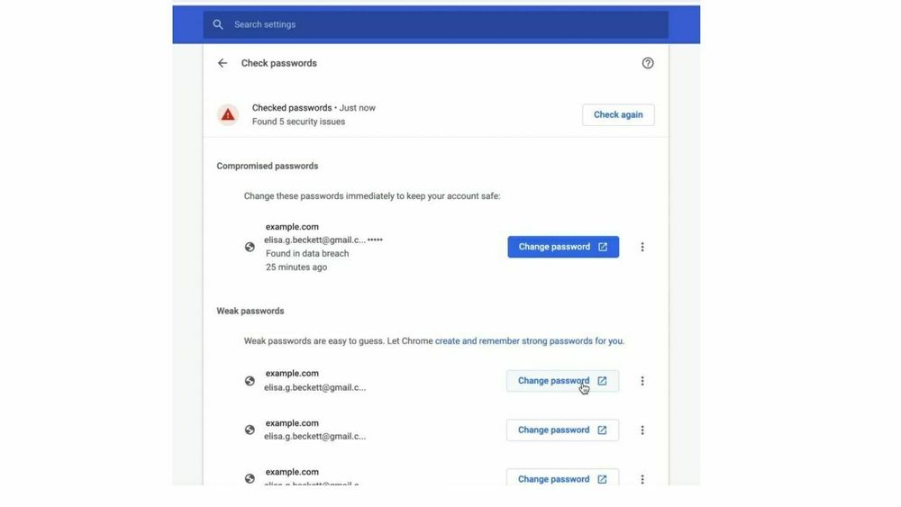 Chrome gir nå brukere mer kontroll over passordene sine.