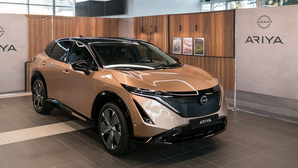Nissan Ariya utstilt i Oslo.