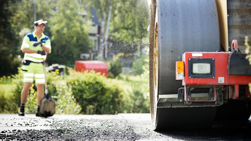 Asfaltering med Green Asfalt