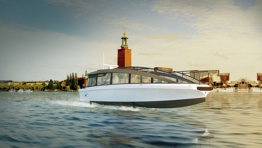 Hydrofoilbåten skal trafikkere Stockholms skjærgård i 2022.