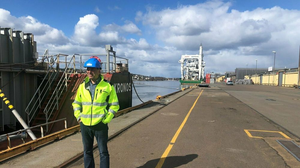Borg CO2 og Northern Lights har signert en intensjonsavtale om utvikling av CO2-fangst, transport og lagringsløsninger for industribedrifter i Fredrikstad, Sarpsborg og Halden. Her ved Tore Lundestad, daglig leder i Borg CO2 og Havnedirektør i Borg Havn.