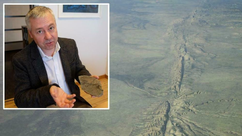 Francois Renard skal undersøke steinprøver fra Norge og fra San Andreas-forkastningen i California. 