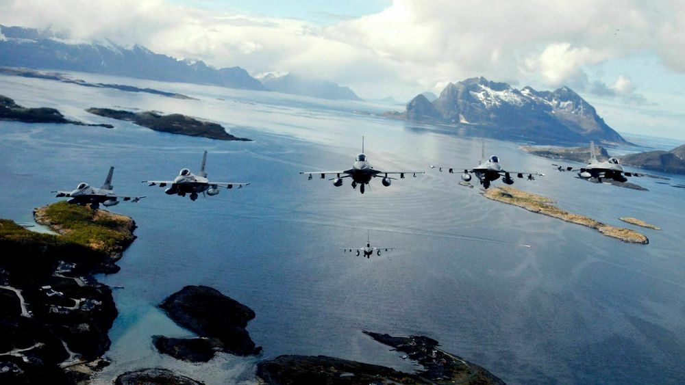 Norske F-16 fra Bodø under ACE-17. Årets øvelse er den siste for disse jagerflyene som fases ut i løpet av dette året.
