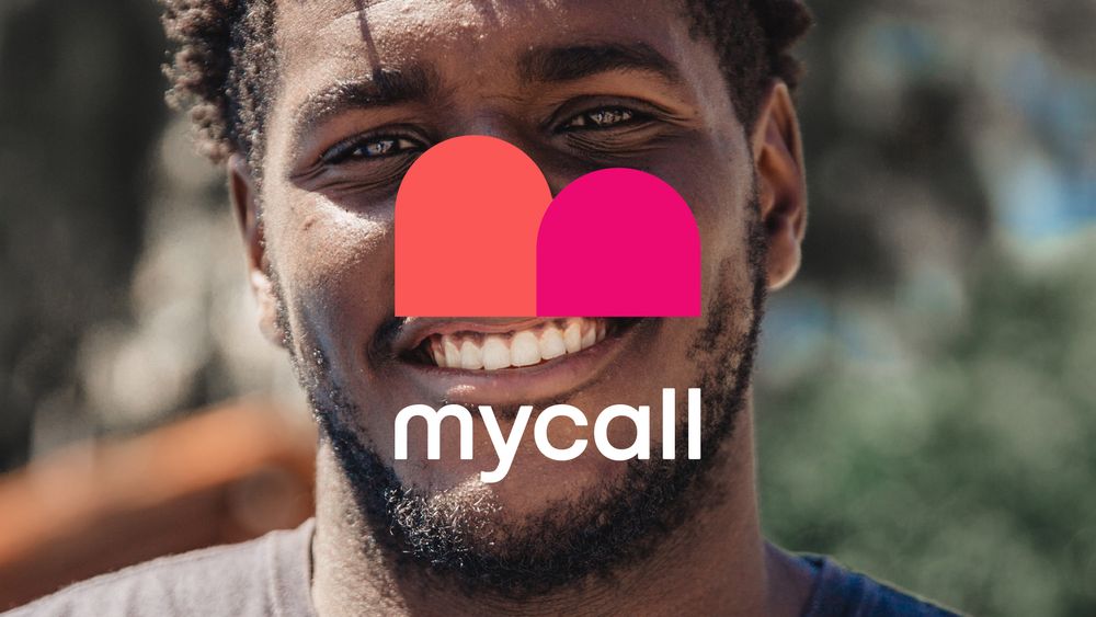 Her er den nye logoen til Mycall. 