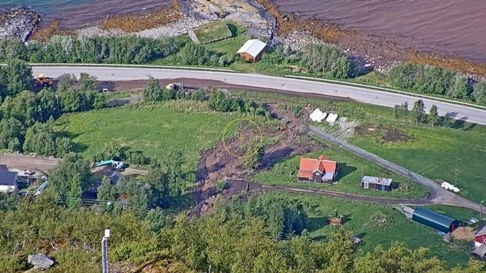 Her har det gått ras, opplyser Kåfjord kommune i en pressemelding mandag.