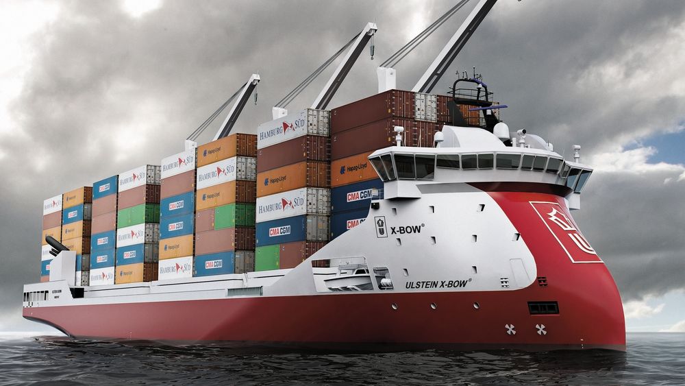 Ulstein har designet containerskip i flere størrelser for nærskipsfart. Edge Navigation vil være først ute med nullutslipps containerskip med X-Bow.