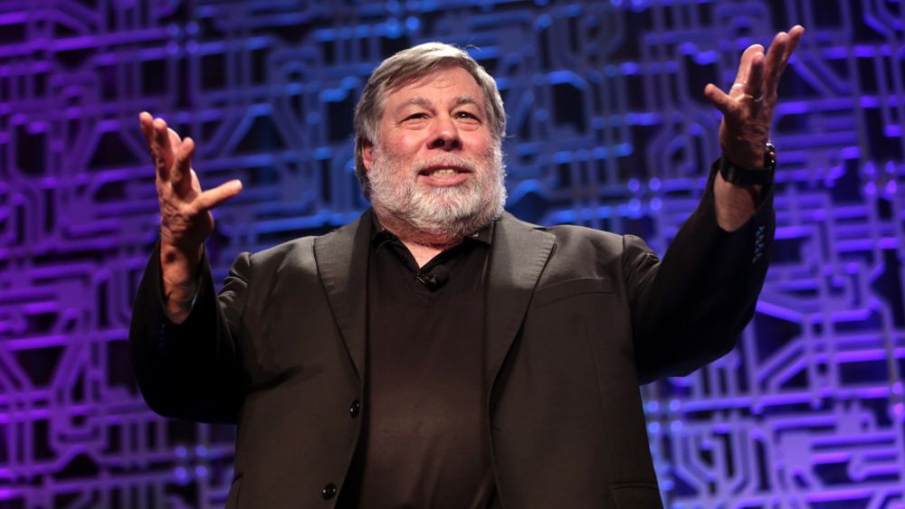 Steve Wozniak under en tale i Arizona i 2017.
