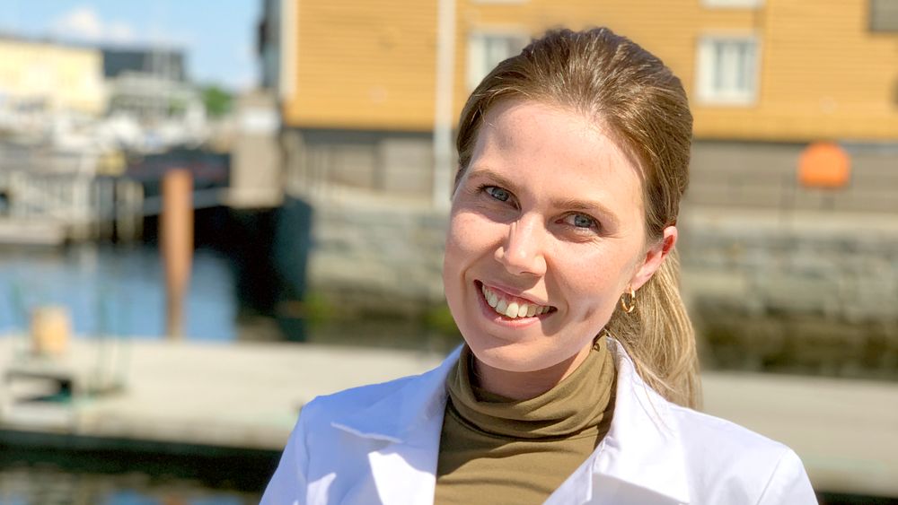 Daglig leder: Tina Olaussen (28) fra Stavern tok siv.ing-grad i kjemi ved NTNU i 2017. Snart fire år senere er hun daglig leder for det nystartede selskapet Nutrishell med base i Trondheim.