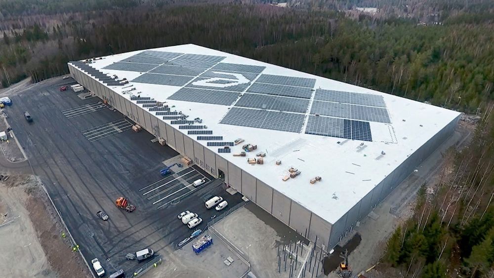 Transportsentralen til farmasiselskapet Apotea i Morgongåva leverer 1,5 GWh med elektrisitet hver år.