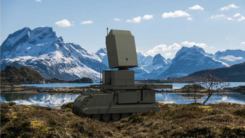 Enn så lenge er det kun illiustrasjoner vi har av de nye artillerilokaliseringsradarene Forsvaret skal motta i løpet av de kommende to-tre årene. Det er mulig at de også får selskap av passive sensorer.
