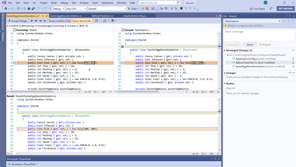 Microsoft lover mange nyheter i Visual Studio 2022. Bildet er fra dagens versjon, Visual Studio 2019.