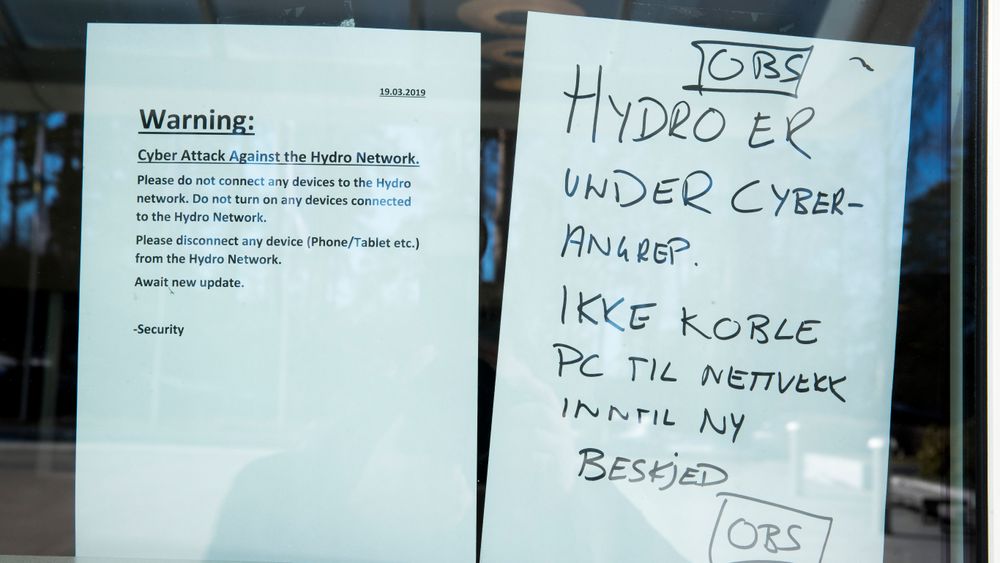 Norsk Hydro varslet alle sine ansatte om ikke å slå på PC'en da de var under dataangrep.
