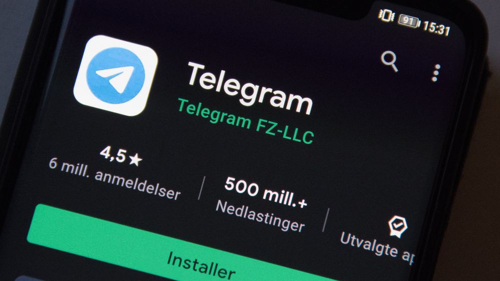 Telegram-appen har svært mange brukere globalt, inkludert ekstremistgrupper i flere land.