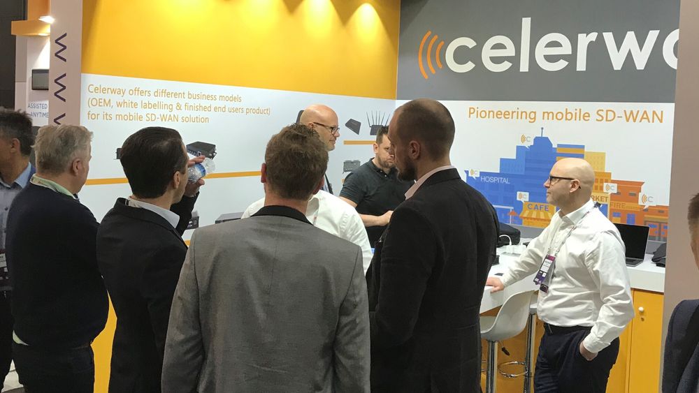 Celerway var til stede på Mobile World Congress i Barcelona i 2020.