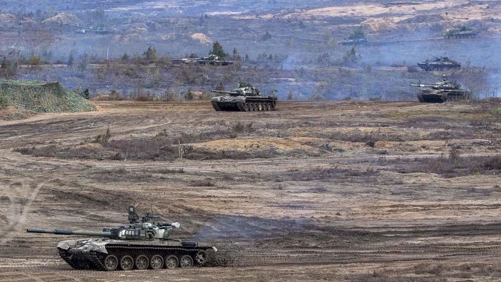 Bilder fra en russisk militærøvelse i februar i år. Illustrasjonsfoto.