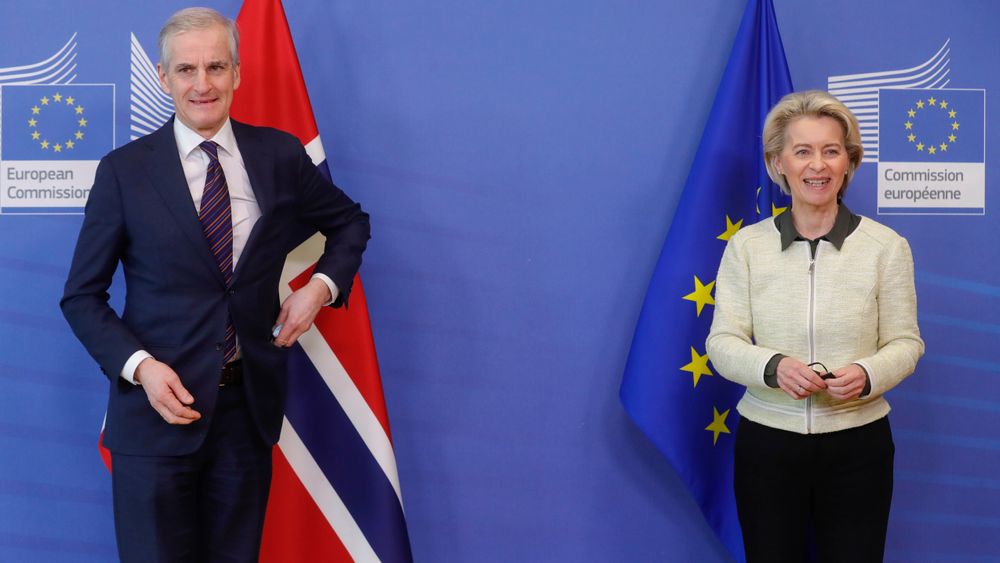 Statsminister Jonas Gahr Støre (Ap) er denne uken i Brussel, hvor han blant annet møtte EU-kommisjonens president Ursula von der Leyen.