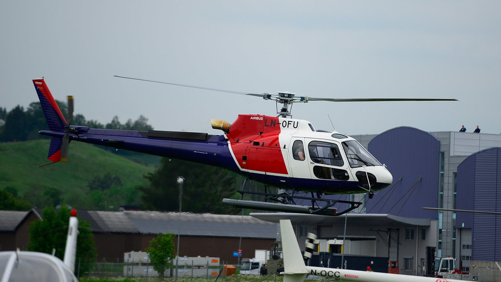 AS350 B3-helikopteret LN-OFU havarerte i Alta kommune 31. august 2019. Seks mennesker mistet livet.