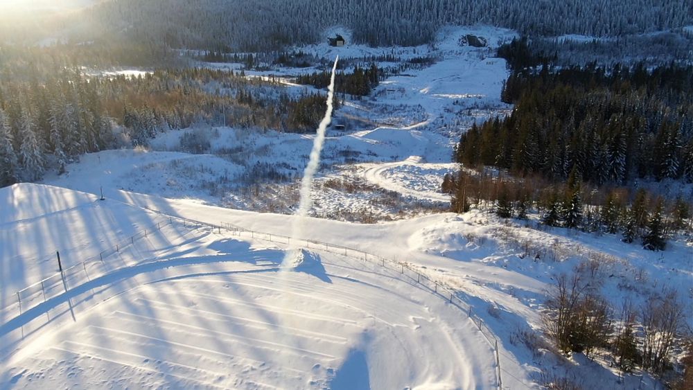 Ramjet 155-testskyting i Norge i januar.