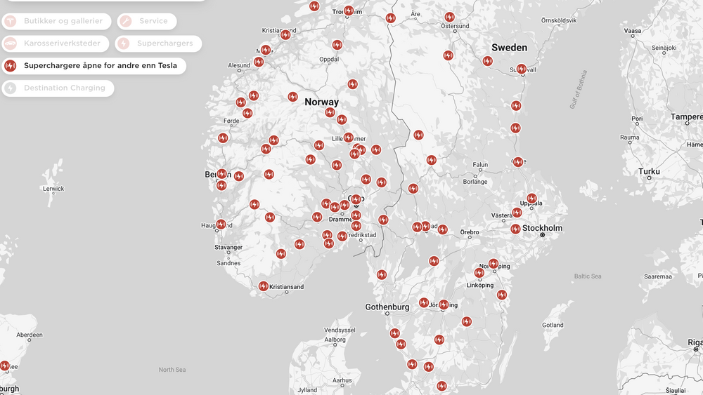 Flere Supercharger-stasjoner i Sverige, Storbritannia og Spania er nå åpnet for alle elbilister. 
