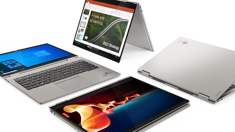Lenovos Thinkpad-produkter er fortsatt etterspurt. På bildet vises ThinkPad X1 Titanium Yoga.
