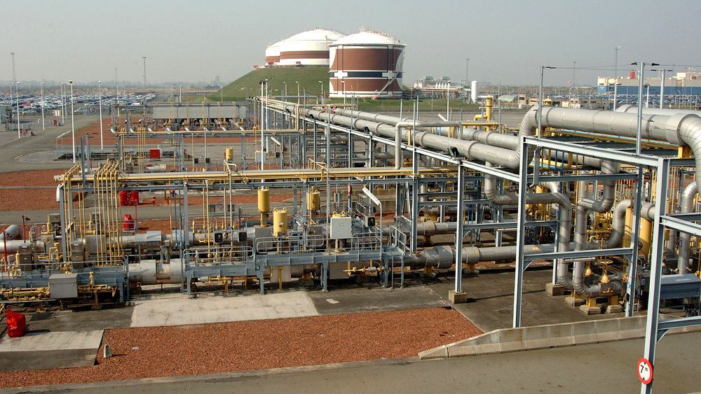 Gasscos terminal i Zeebrugge, der store mengder norsk gass strømmer inn i det europeiske markedet. 