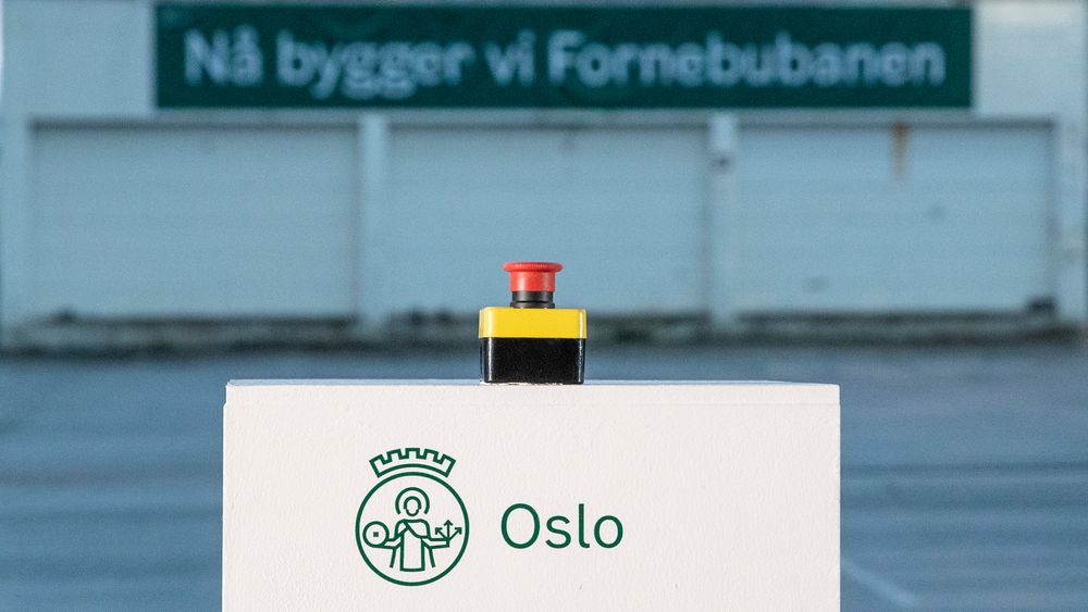 Anleggsstarten for den nye Fornebubanen i 2020. Nå skal Oslo Ap og Oslo SV ta stilling til om prosjektet skal fortsette. 