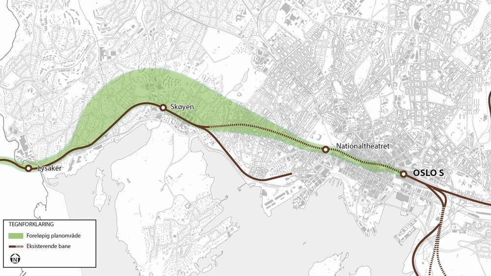 Oppdraget går ut på å planlegge en ny togtunnel fra Oslo sentralbanestasjon, via Nationaltheatret til Lysaker. 