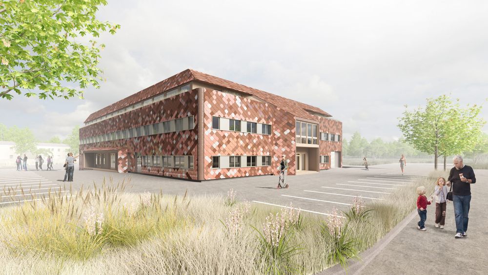 «Sirkulær innovasjon» er fellesnevneren for Spinn-bygget i Stavanger. Fasaden skal bygges av gjenbrukte plater.