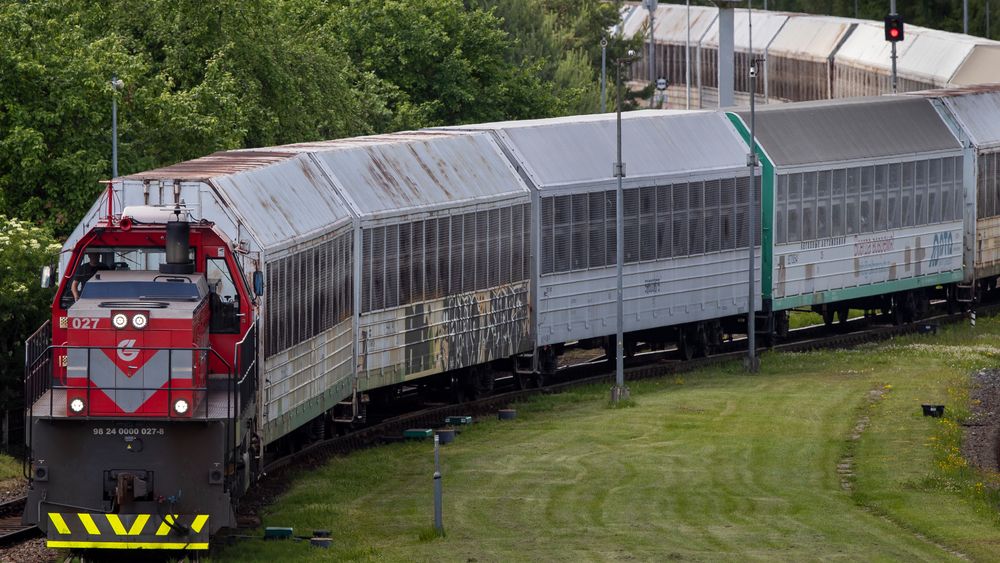 Et godstog på vei fra den russiske enklaven Kaliningrad. Dataangrepet som Litauen har blitt utsatt for, kan ha sammenheng med landets avgjørelse om å nekte godtransport til enklaven, ifølge sjefen for Litauens nasjonale sikkerhetssenter.