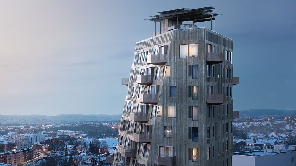 På takterrassen skal det bygges baldakin med solceller.