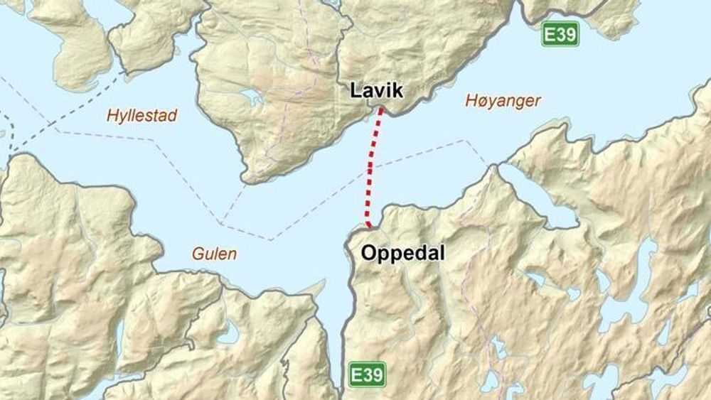 Fergesambandet Lavik-Oppedal ble åpnet i juni 1990.