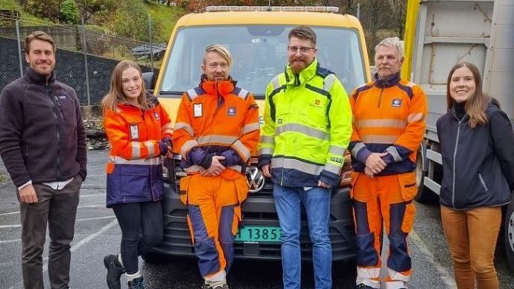 Fv. Alfred Lindberg (Univrses), Christine Helen Førde (Mesta), Leif Helge Fjellro (Mesta), Alexander Svindseth (Statens vegvesen), Thor Bratli (Mesta), Geertje de Lange (Univrses).
