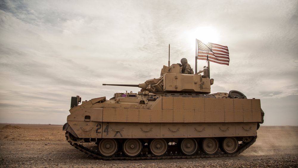 USA vurderer å forsyne Ukraina med slike stormpanservogner.