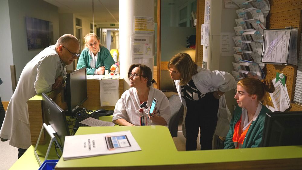 St. Olavs hospital har store utfordringer etter overgangen til Helseplattformen. Bildet er tatt under innføringen av det nye journalsystemet i midten av november.