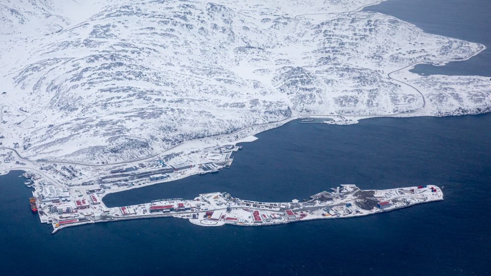 Bildet viser NorSea Polarbase sør for Hammerfest, som er base for aktivitet i og ved Barentshavet.