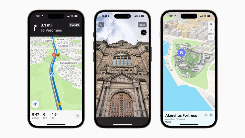 Sterkt oppdatert: Den nye Maps-appen til Apple skal gjøre det lettere og mer behagelig å planlegge en reise.