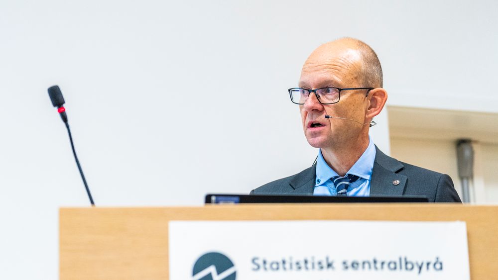 Statistisk sentralbyrå (SSB) utsetter å publisere statistikk fredag på grunn av torsdagens tjenestenektangrep. Her administrerende direktør Geir Axelsen.