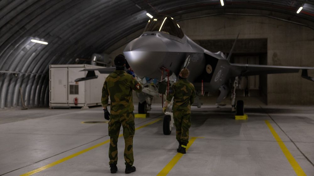 F-35A på QRA-beredskap på Evenes. Når kampflyene oppnår full operativ evne i løpet av et par år, er det med Joint Strike Missile i våpenrommet.