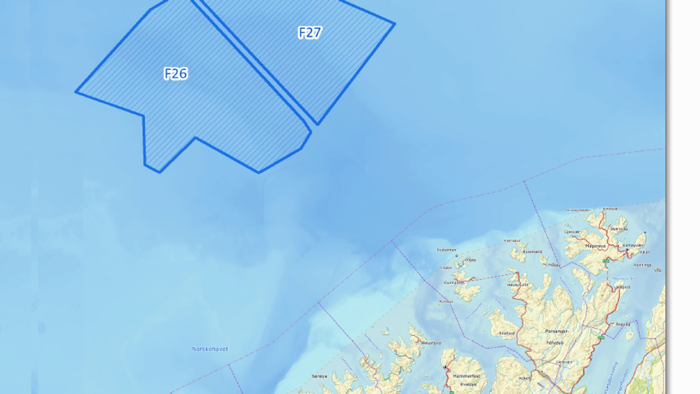 Snøvind-planene ligger innenfor blokken som kalles F26 i den nye rapporten fra Multiconsult. Utbyggerne mener det er mulig med havvind her, uten for store konflikter med natur og fiskeri.