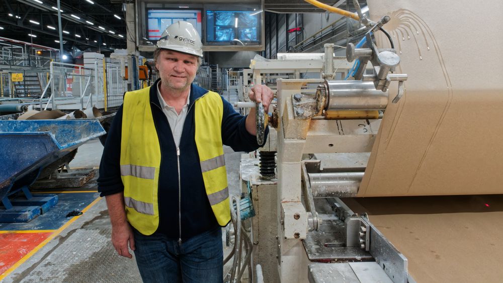 Bjørn Olsen og Gyproc har elektrifisert produksjonen av gipsplater. Det har krevd 140 millioner kroner og 28 megawatt.
