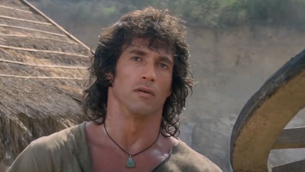 Deepfake av Arnold Schwarzenegger som Rambo i filmen Rambo III.