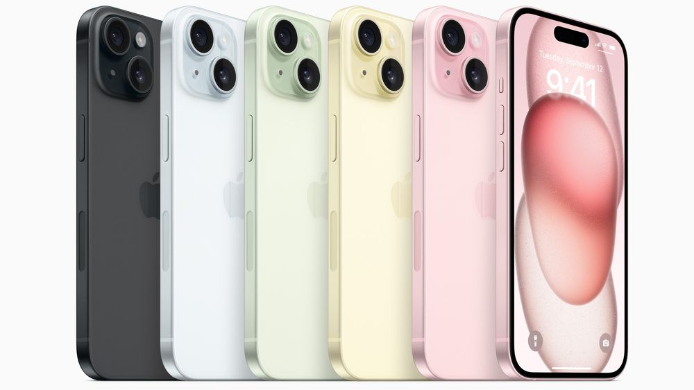 Apples nye Iphone 15 kommer med farget glass og «dynamisk øy» - Digi.no
