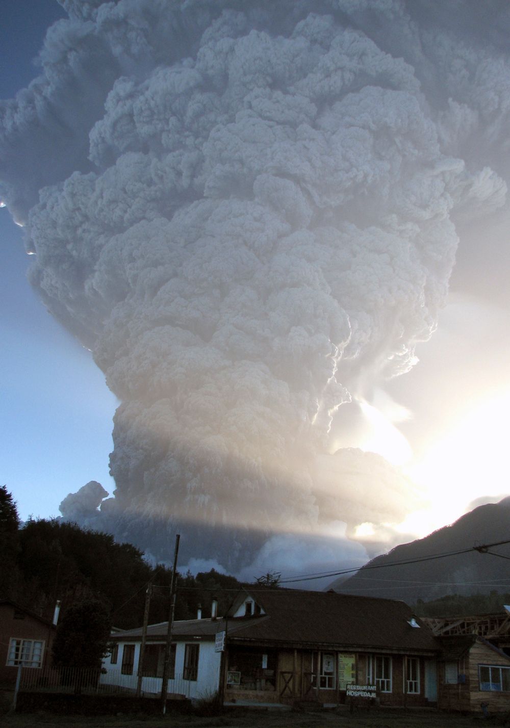 Utbrudd: Utslipp fra vulkanen Chaiten ble sporet ved hjelp av Fred Pratas' dataprogram.