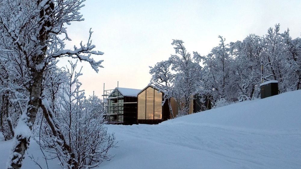 UKJENT ENERGIBEHOV: Selvom denne hytta bygges på Geilo, i vinterlandet Norge, synes ikke arkitekten det er nødvendig å tallfeste energibehovet.  
