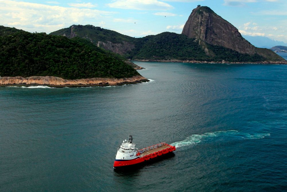 I ARBEID: CBO Atlântico ble levert fra Estaleiro Alianca, Rio de Janaeiro, Brasil i begynnelsen av februar. Det er på åtte års kontrakt med Petrorbras.